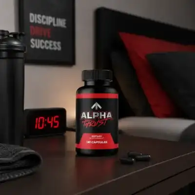 AlphaTrust men's vitality supplement bottle